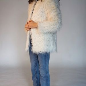 The Limited White Fur Coat